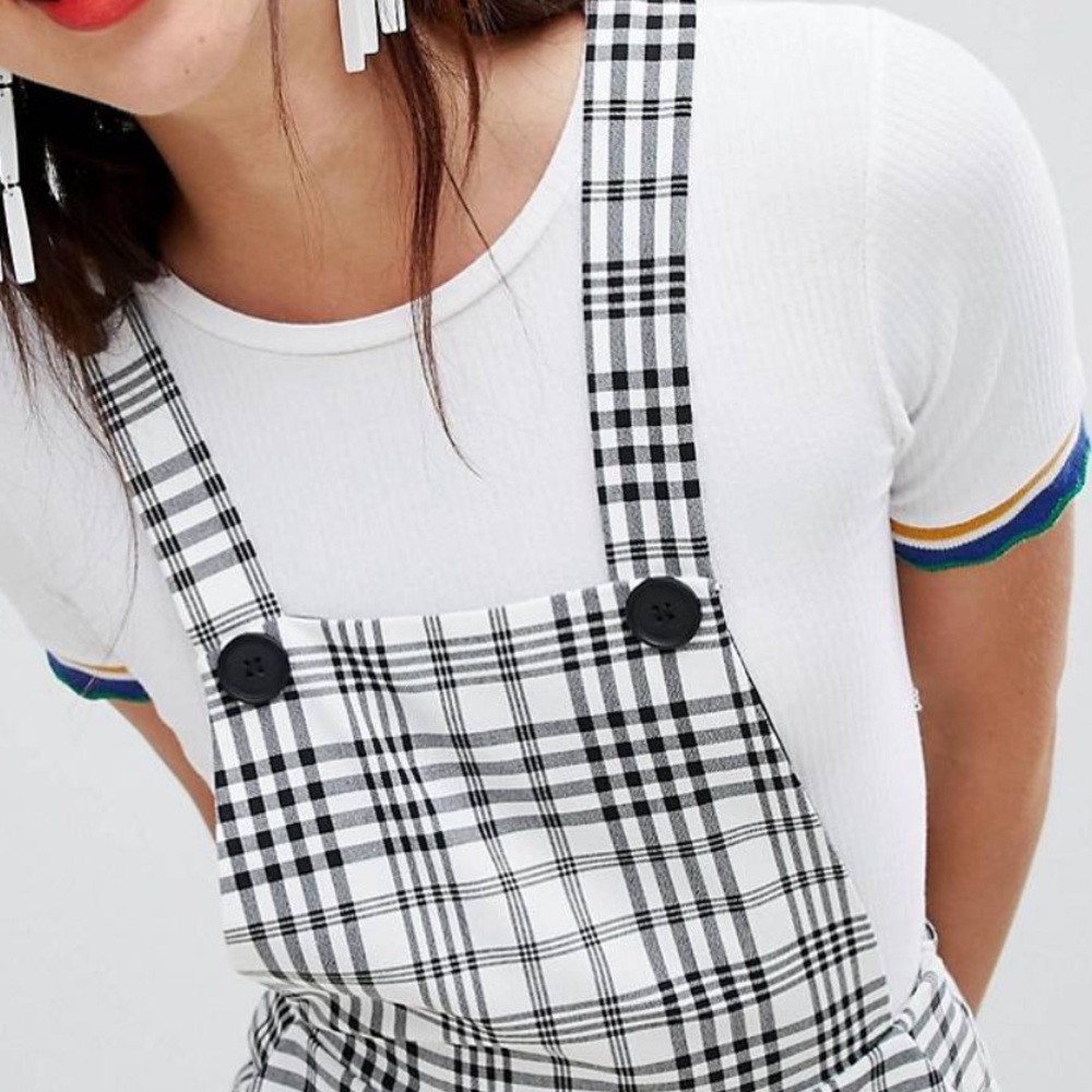 ASOS Check Print Overalls
